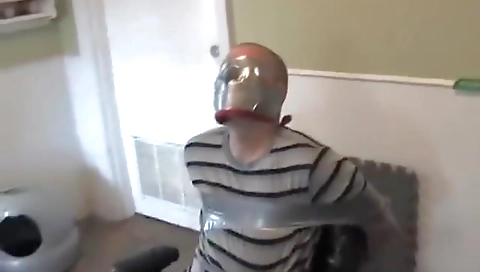 Mature couple fucks in the kitchen