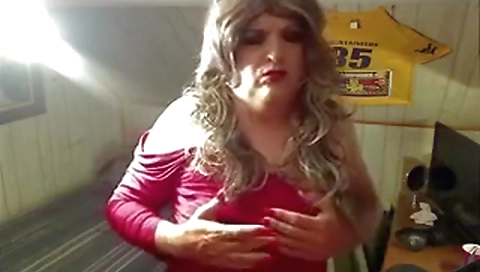 Hot deepthroat etc with a sexy body minidress