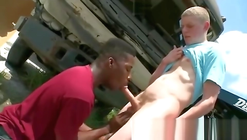 Big booty black girl's ass gets fucked by a white dick