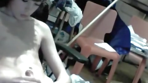 Sexy young chick gets anal fucked by a dildo