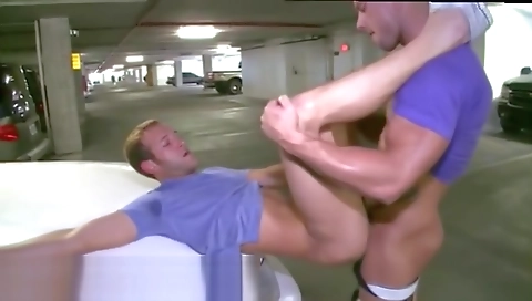 She's first time with a blonde in public fuck