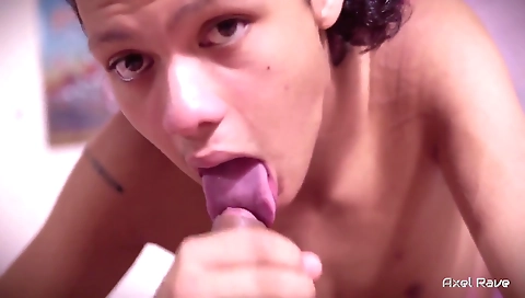 Hot sculpted gets fucked on a blowjob