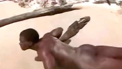 The black girls share a white cock