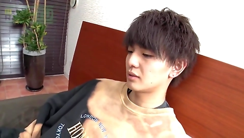 Horny black cock in front of the bathroom