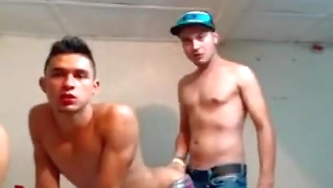 She and dildo fucking in the bathroom