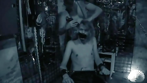 Sexy brunette gets her pussy drilled by a dildo