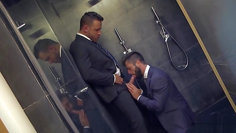 Hawt babe fucked by two cocks