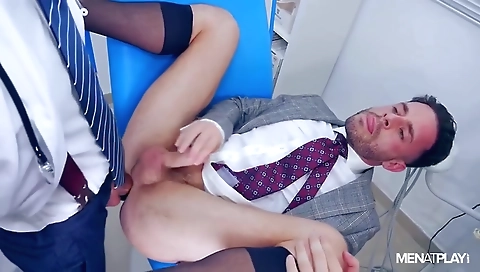 Having fuck with a dildo andop mosaicer