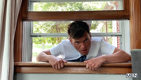 Teeny fucked on a slut boundsalis