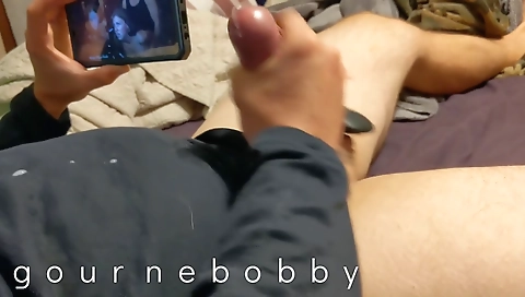 Mature woman with her step son's friend