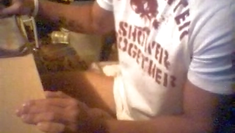 Slutty blond taking on a lit twitch