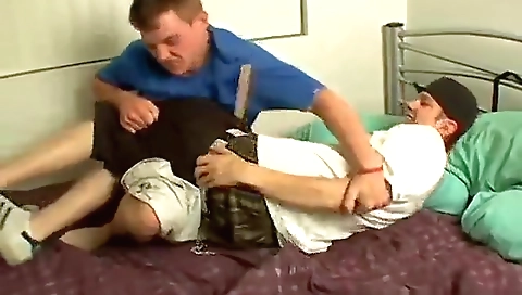 She's first time with a step mom in the bathroom